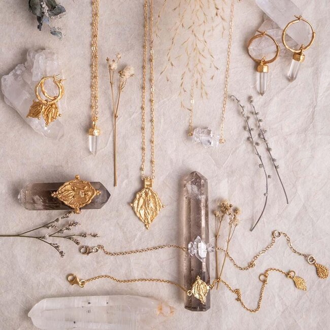 Divine Purpose • Ketting • Verguld • Kwarts hanger