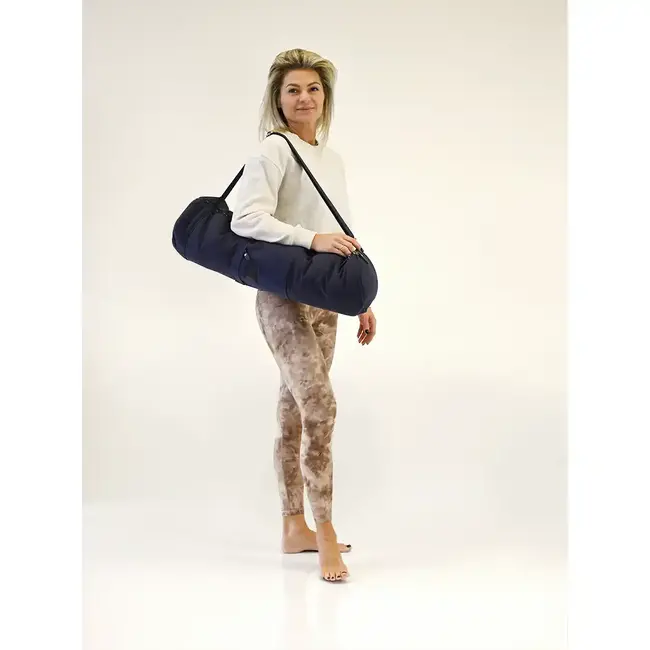 Yogatasche │ Baumwolle │ Verstellbarer Gurt │ Dunkelblau