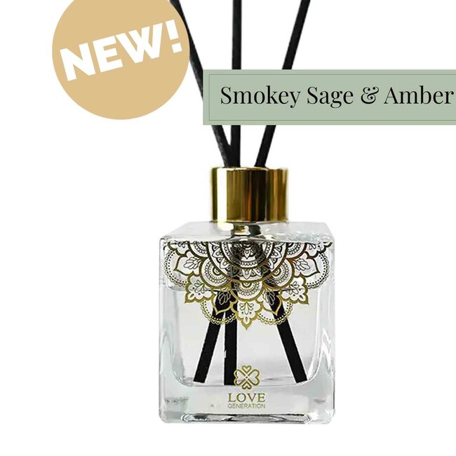 Luxe Geurstokjes - 100 ml - Smokey Sage & Amber