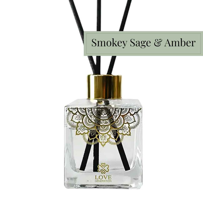 Luxury Fragrance Sticks - 100 ml - Smokey Sage & Amber