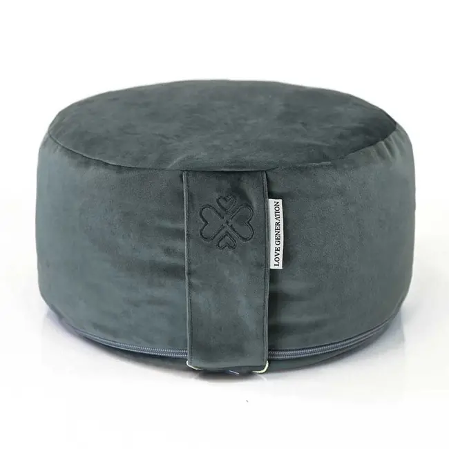 Meditatiekussen │ Rond │ Fluweel │  Bohemian Blue