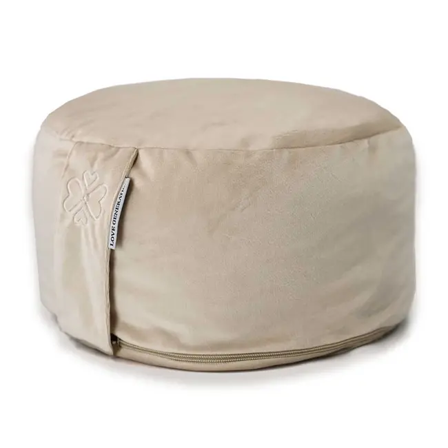 Love Generation Meditation cushion │ Round │ Velvet │Sand