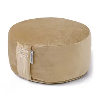 Love Generation Meditation Cushion │ Round │ Velvet │ Light Gold