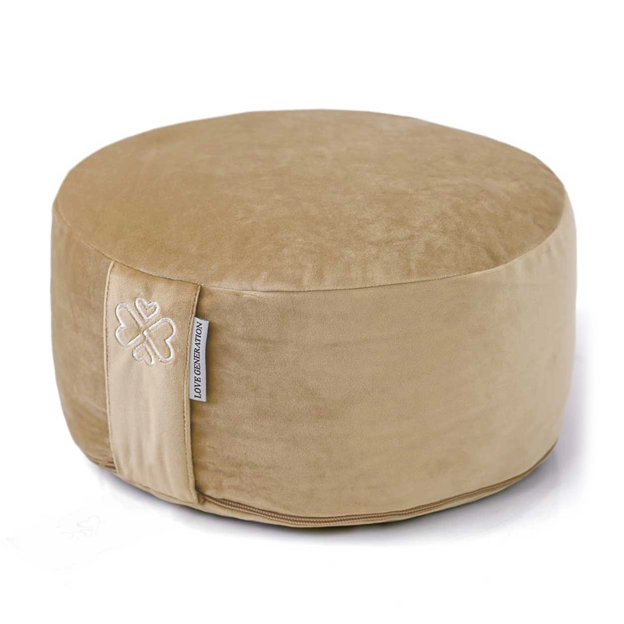 Meditationskissen │Samt │Love Generation │Gold - Yogashop