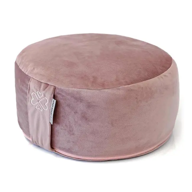 Meditation Cushion │ Round │ Velvet │ Pale Pink