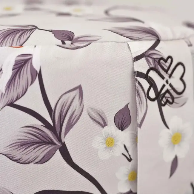 Meditation Cushion │Round │ Cotton & Buckwheat Filling │ Field Flowers