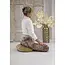 Meditation Cushion │ Crescent │ Velvet with Buckwheat Filling │ Gold