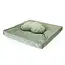Meditation Cushion │ Crescent  │ Velvet with Buckwheat Filling │ Serene Sage