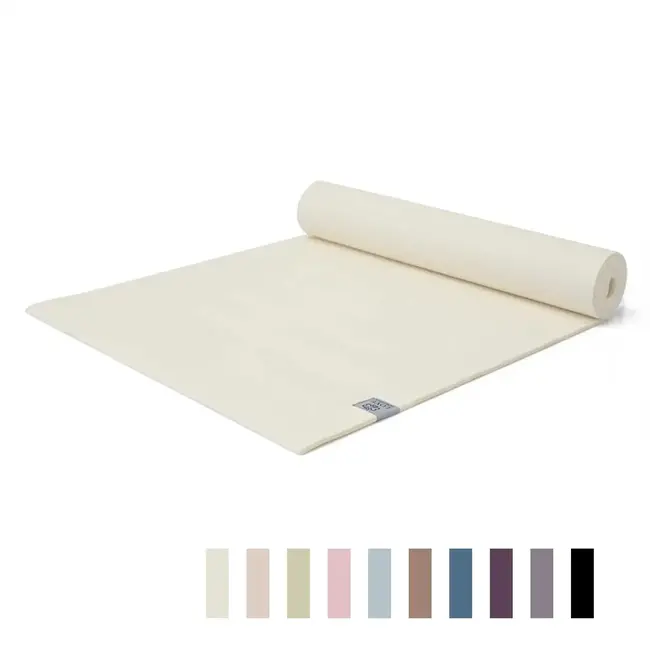 Extra Dicke Yogamatte │ Cremeweiß │ 6mm │ Rutschfest