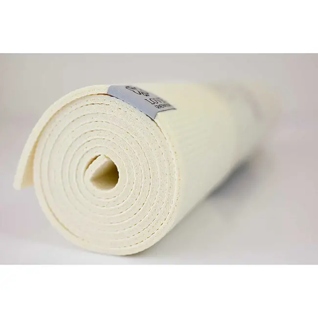 Extra Dicke Yogamatte │ Cremeweiß │ 6mm │ Rutschfest