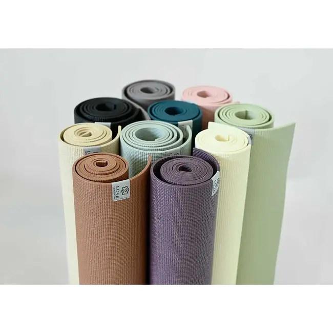 Extra dicke Yogamatte │ Taupe Grau │ 6mm │ Rutschfest