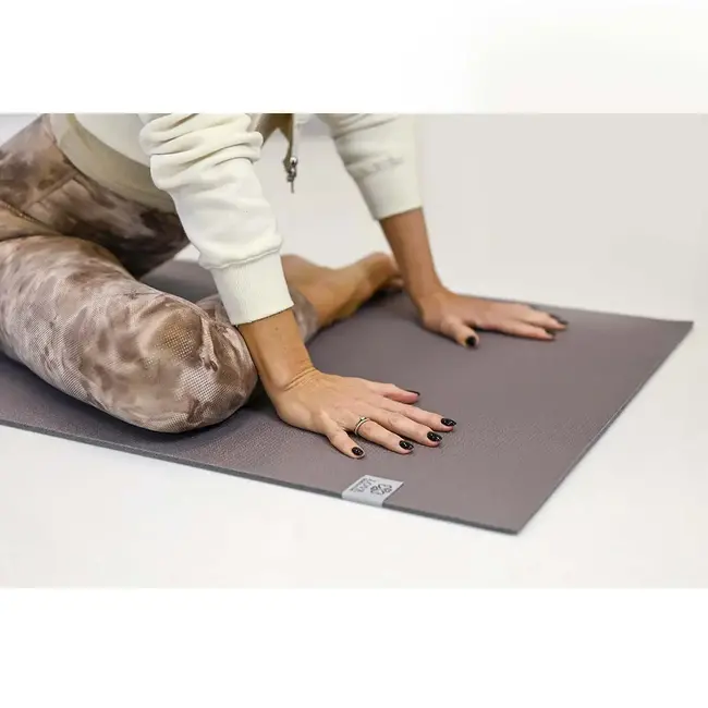 Extra dicke Yogamatte │ Taupe Grau │ 6mm │ Rutschfest