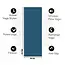 Love Yoga Mat │Dark Blue │ 4 mm │ Anti-Slip