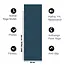 Extra Lange Yogamat │200 cm│ Donkerblauw │ Anti Slip