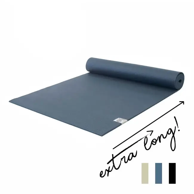 Extra Lange Yogamatte │200 cm│ Dunkelblau │ Anti-Rutsch