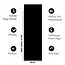 Extra Lange Yogamat │200 cm│ Zwart │ Anti Slip