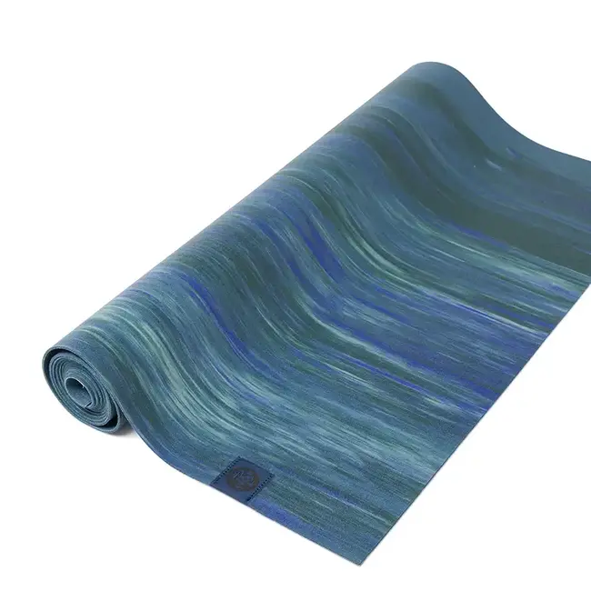 eKO SuperLite Travel Yoga Mat - 1.5mm - Blue Toad Marbled