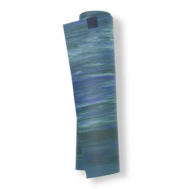 eKO SuperLite Travel Yoga Mat - 1.5mm - Blue Toad Marbled