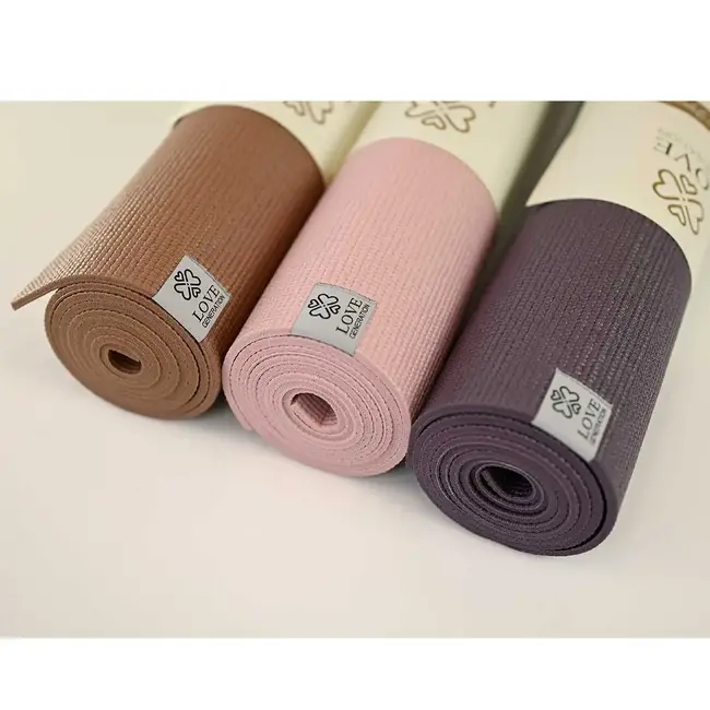Floral Flow Yoga Mat │ Extra Thick │ Dark Purple