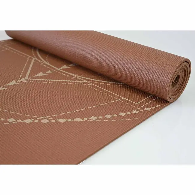 Sacred Yogamat │Extra Dik │ Earth met Zandkleurige Print