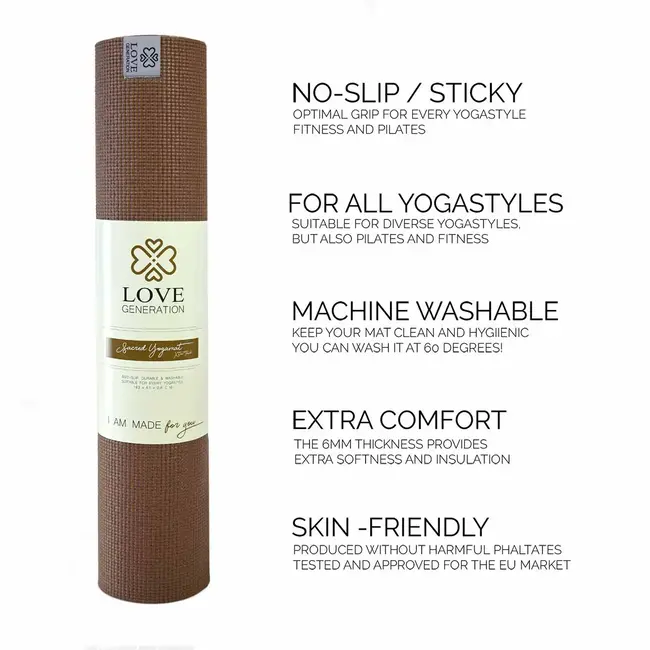 Sacred Yoga Mat │Extra Thick │ Earth with Sand Print