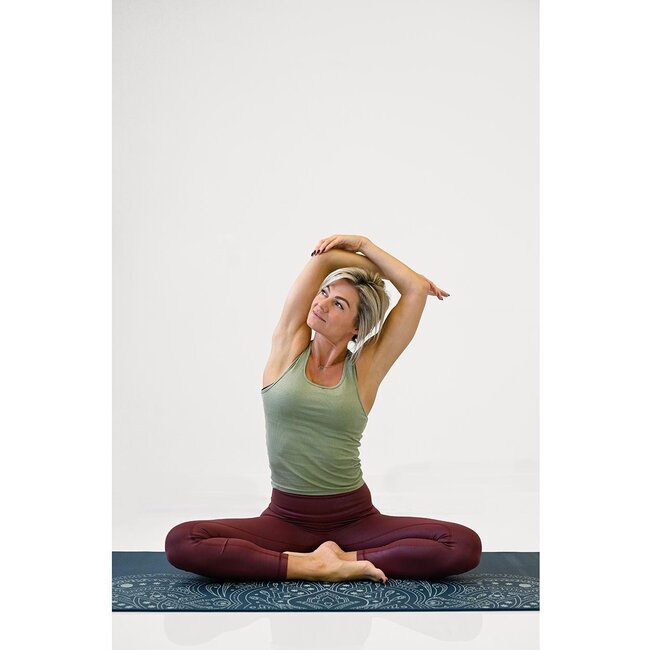 Mystical Yogamat │Extra Dik│ Anti Slip │ Donkerblauw