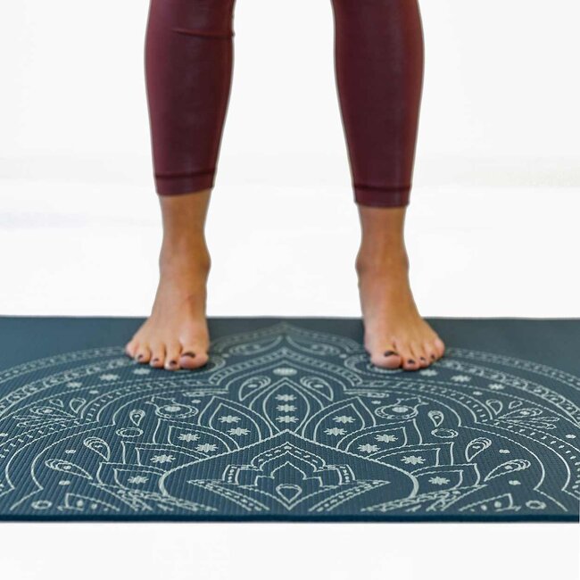 Mystical Yoga Mat │Extra Thick│ Anti-Slip │ Dark Blue