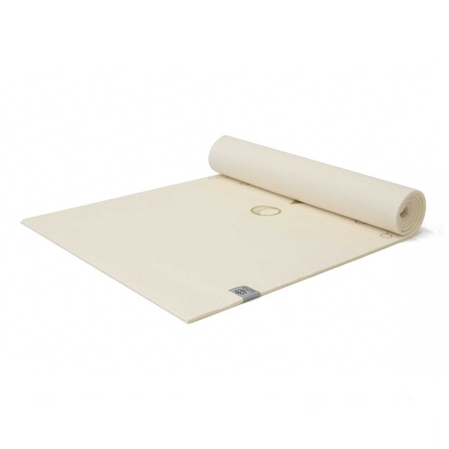 Sacred Yoga Mat │Extra Thick │White with Gold Print