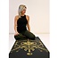 Sacred Yogamat │Extra Dik │Zwart met Gouden Print