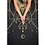 Sacred Yogamat │Extra Dik │Zwart met Gouden Print
