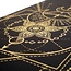 Sacred Yogamat │Extra Dik │Zwart met Gouden Print