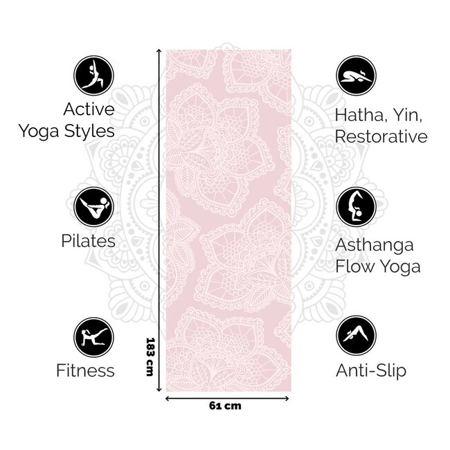 Lotus Yogamatte │Extra Dick │Blush Pink
