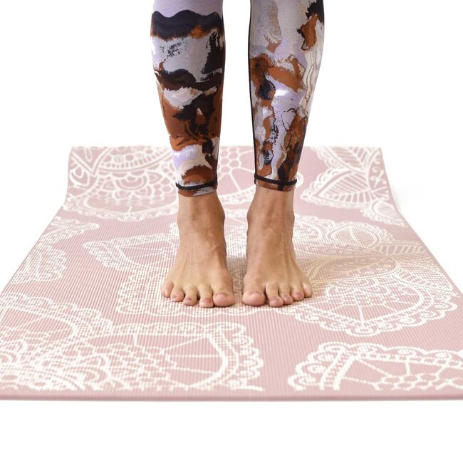 Lotus Yoga Mat │Extra Thick │Blush Pink