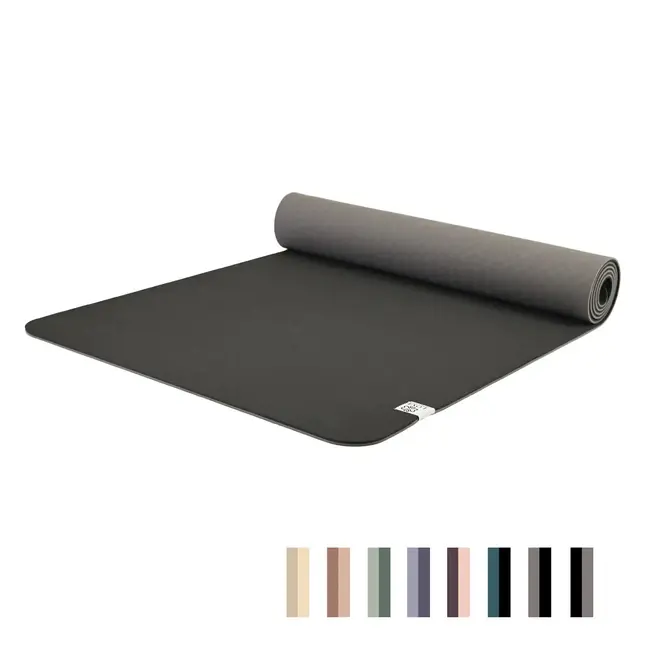 Öko-Yogamatte │ Hochwertiges TPE │ Extra dick │ Elegantes Schwarz