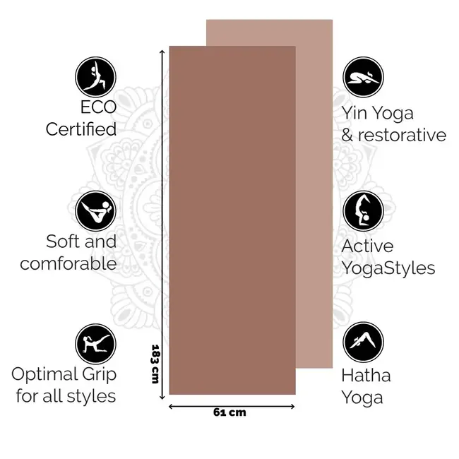Eco Yoga Mat │ Superior TPE │ Extra Thick │ Excellent Earth