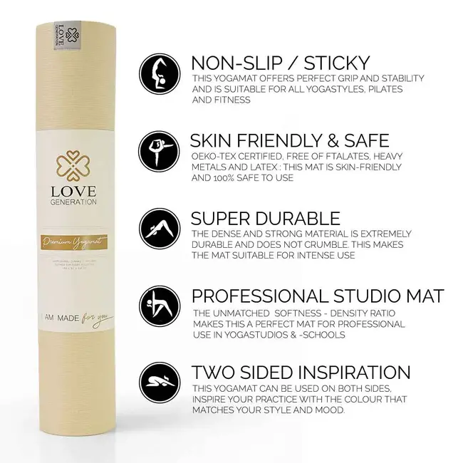 Premium Yogamat │6mm │ Sacred Sand