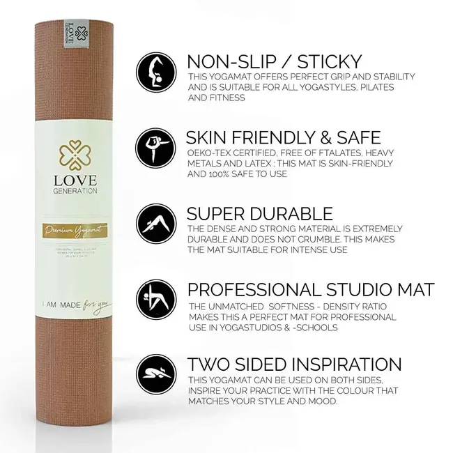 Premium Yogamat │6mm │Excellent Earth