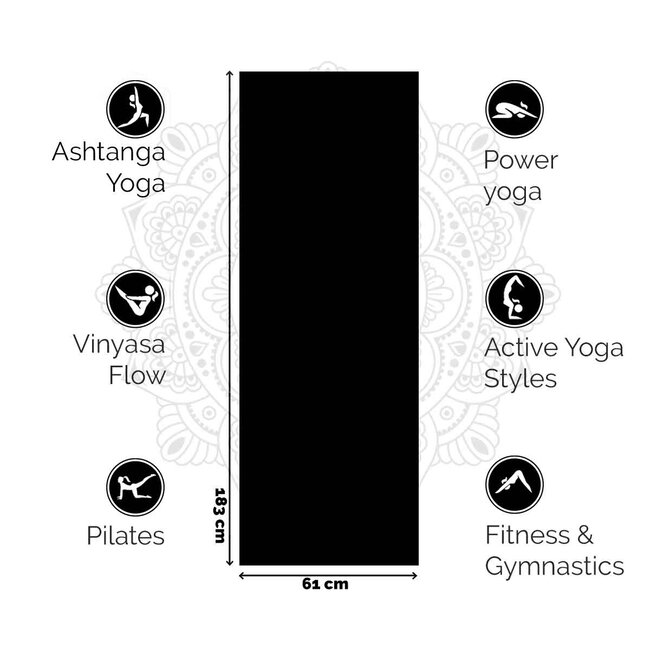 Premium Yoga Mat │ 6mm │Diamond Black