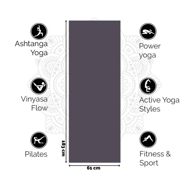 Premium Yoga Mat │ 6mm │Mesmerizing Purple
