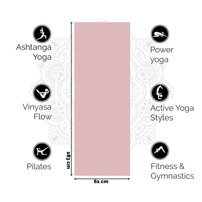 Premium Yoga Mat │ 6mm │Enchanting Pink