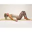 Rundes Yoga Bolster | Weiß | Baumwolle | 61cm lang