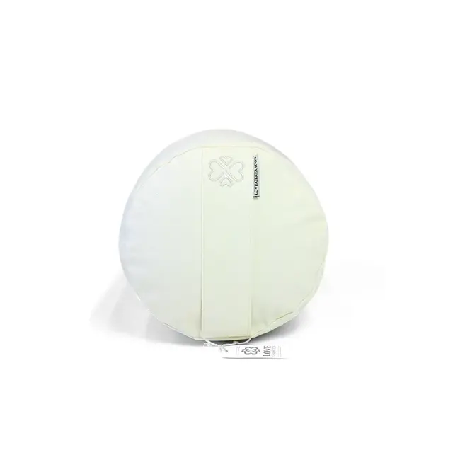 Ronde Yogabolster | Wit | Katoen | 61cm lang
