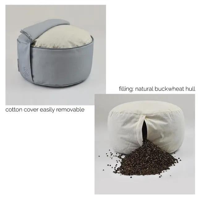 Meditation cushion │Round │ Cotton & Buckwheat filling │ Sand