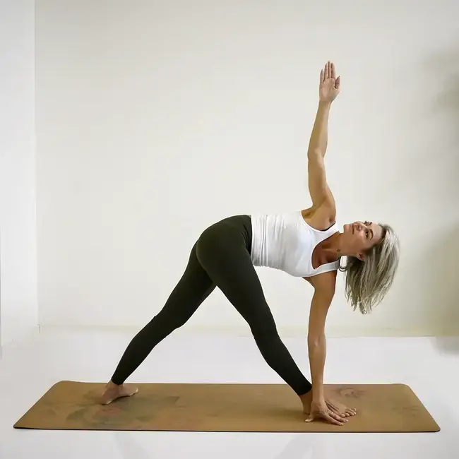 Öko-Kork-Yogamatte │Faded Flowers │ 4mm │ Rutschfest