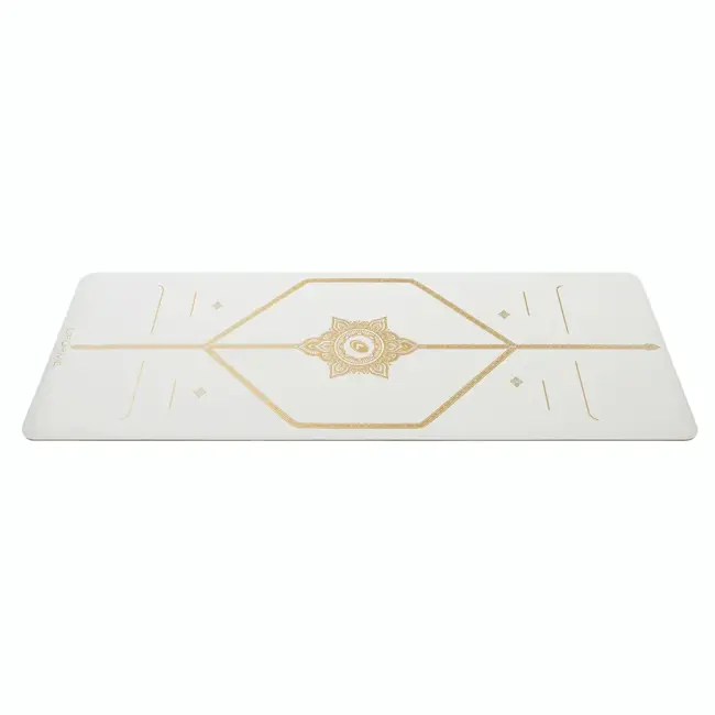 Liforme Yoga Mat - 4mm - White with Gold print