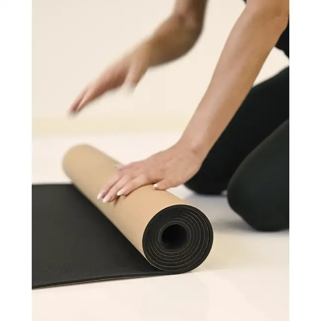 Öko Yogamatte │ Kork mit Naturkautschuk │ 4mm │ Rutschfest