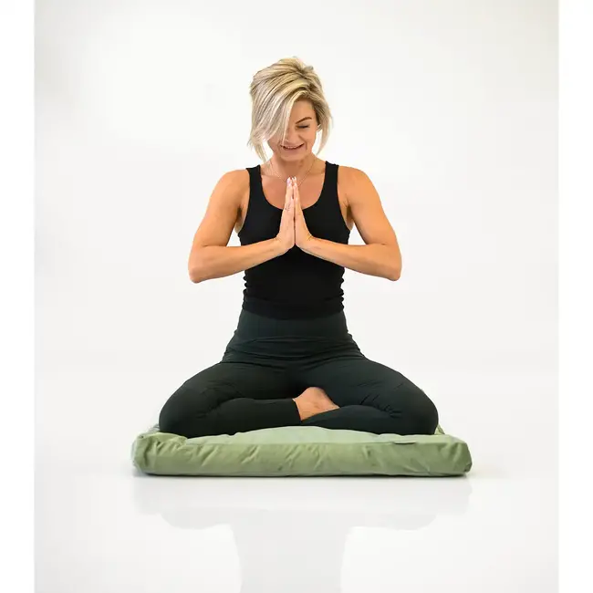 Meditation Mat │ Zabuton │ Velvet │ Serene Sage