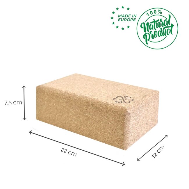 Eco Yogablok | Kurk | Medium | Made in EU
