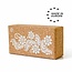 Love Generation Eco Yoga Block Cork - Flowers - White