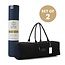 Set of Love Yoga Mat Blue Extra Thick + XL Yoga Bag Black